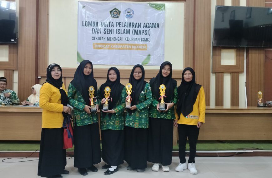 SMK NU Tanon Borong Juara di Ajang MAPSI Tingkat Kabupaten, Buktikan Unggul di Bidang Agama dan Teknologi